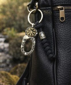 Alternative view of Mei's | Keyed Nordic Compass | sleutelhanger | Stainless Steel