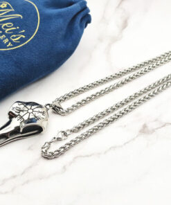 Raven Vegvisir 6 Mei's | Viking Raven Vegvisir | ketting | Stainless Steel Raven Vegvisir 6
