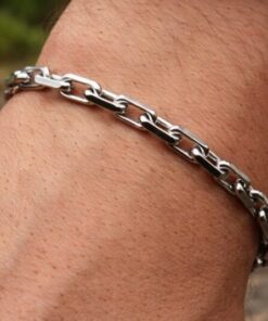 Alternative view of Mei's | Chained Motion Link | armband | Stainless Steel