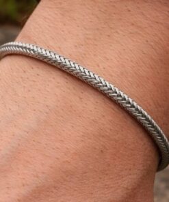 Alternative view of Mei's | Chained Steel Flow | armband | Stainless Steel