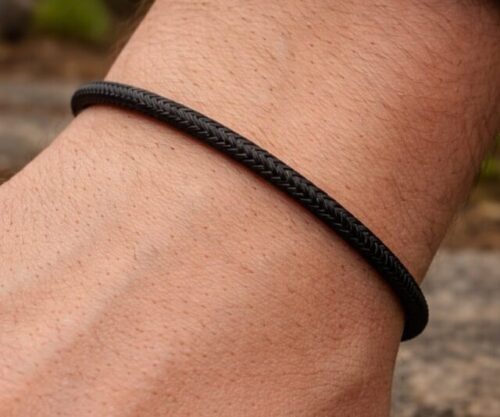 Alternative view of Mei's Muse Dark Flow | armband | Stainless Steel