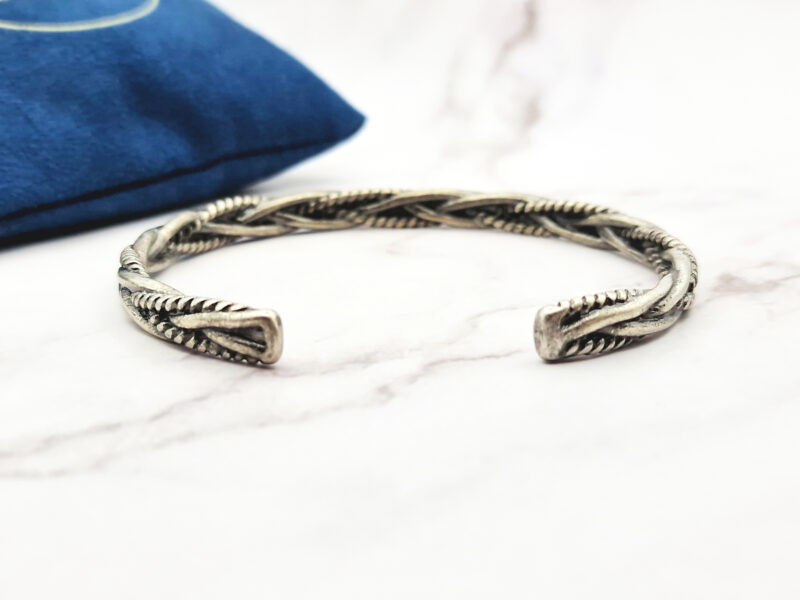 Silver Braided Antique 3 Mei's | Chained Silver Braided Antique | armband | Stainless Steel Mei's | Chained Silver Braided Antique | armband | Stainless Steel - Afbeelding 3
