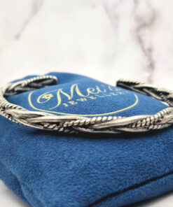 Silver Braided Antique 4 Mei's | Chained Silver Braided Antique | armband | Stainless Steel Silver Braided Antique 4