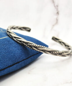 Silver Braided Antique 5 Mei's | Chained Silver Braided Antique | armband | Stainless Steel Silver Braided Antique 5