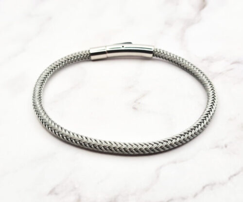 Mei’s Muse Steel Flow armband van roestvrij staal in zilver