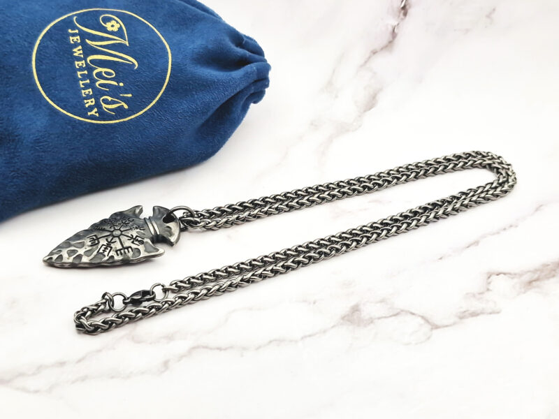 Tiny Arrow 4 Mei's | Viking Tiny Arrow | ketting | Stainless Steel Mei's | Viking Tiny Arrow | ketting | Stainless Steel - Afbeelding 4