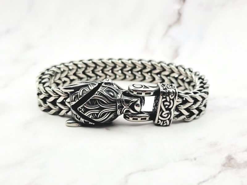 Wolf Fenrir Raw 1 Mei's | Viking Wolf Fenrir Raw | armband | Stainless Steel Mei's | Viking Wolf Fenrir Raw | armband | Stainless Steel