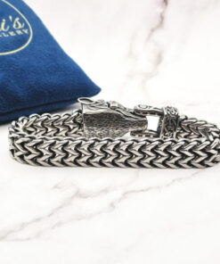 Wolf Fenrir Raw 4 Mei's | Viking Wolf Fenrir Raw | armband | Stainless Steel Wolf Fenrir Raw 4