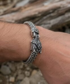 Alternative view of Mei's Viking Wolf Fenrir Raw | armband | Stainless Steel