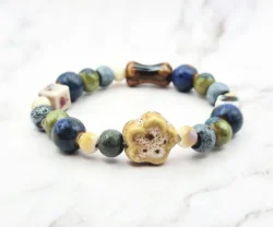 Mei's Tibetan Earth Bloom | armband | Keramiek