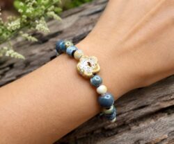 Alternative view of Mei's Tibetan Earth Bloom | armband | Keramiek