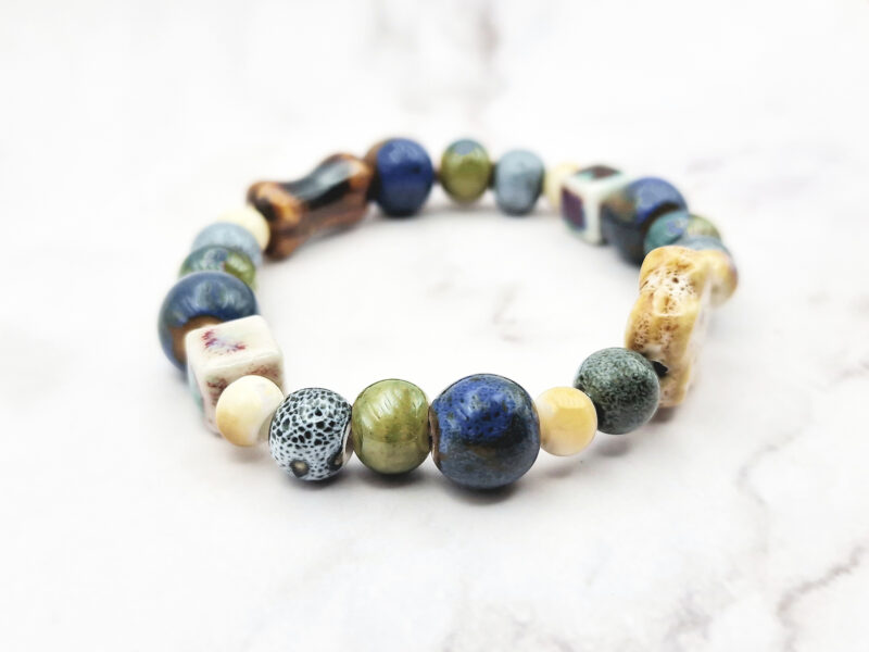 Earth Bloom 3 Mei's Tibetan Earth Bloom | armband | Keramiek Mei's Tibetan Earth Bloom | armband | Keramiek - Afbeelding 3
