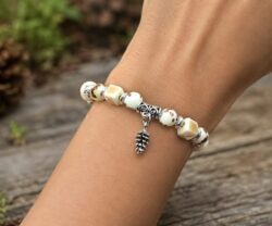 Alternative view of Mei's Tibetan Lucky Forest | armband | Keramiek