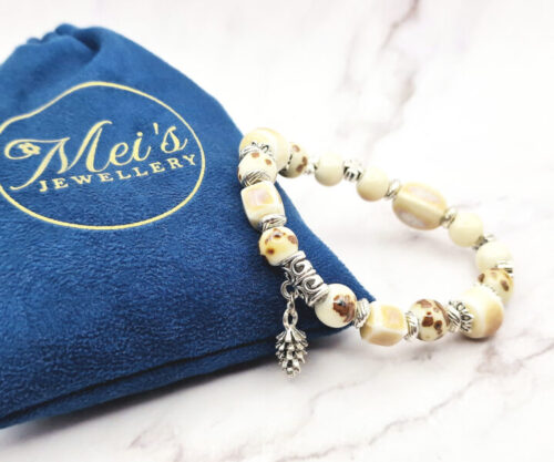 Lucky Forest 6 Mei's Tibetan Lucky Forest | armband | Keramiek Mei’s Tibetan Lucky Forest armband van keramiek