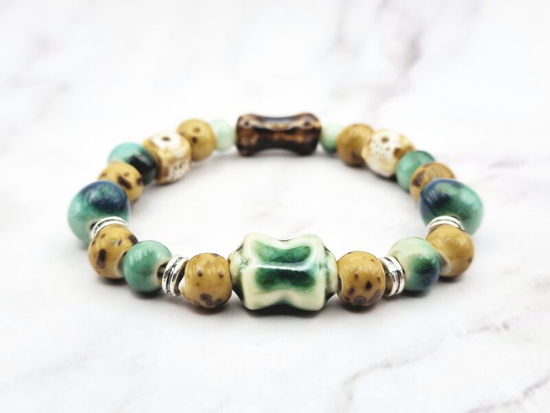 Wild Ceramic 1 Mei's Tibetan Wild Ceramic | armband | Keramiek Mei's Tibetan Wild Ceramic | armband | Keramiek