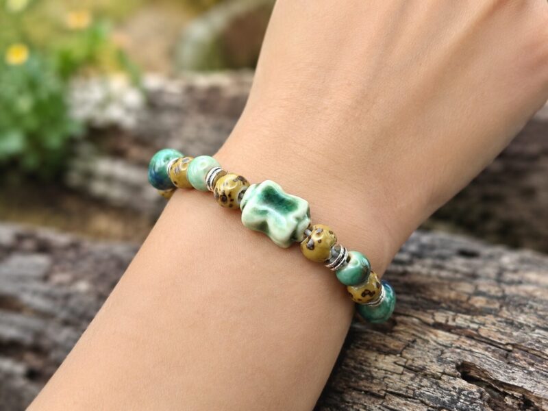 Wild Ceramic 2 Mei's Tibetan Wild Ceramic | armband | Keramiek Mei's Tibetan Wild Ceramic | armband | Keramiek - Afbeelding 2