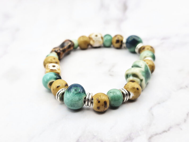 Wild Ceramic 3 Mei's Tibetan Wild Ceramic | armband | Keramiek Mei's Tibetan Wild Ceramic | armband | Keramiek - Afbeelding 3