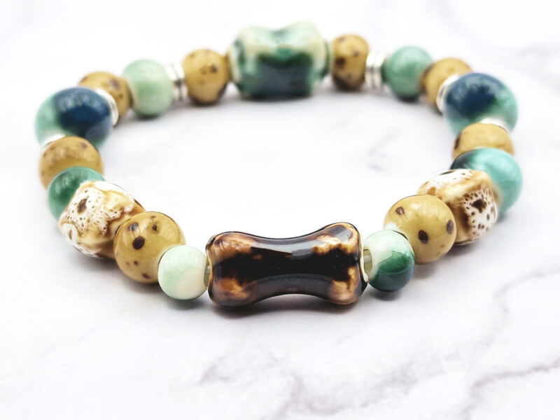 Wild Ceramic 4 Mei's Tibetan Wild Ceramic | armband | Keramiek Mei's Tibetan Wild Ceramic | armband | Keramiek - Afbeelding 4