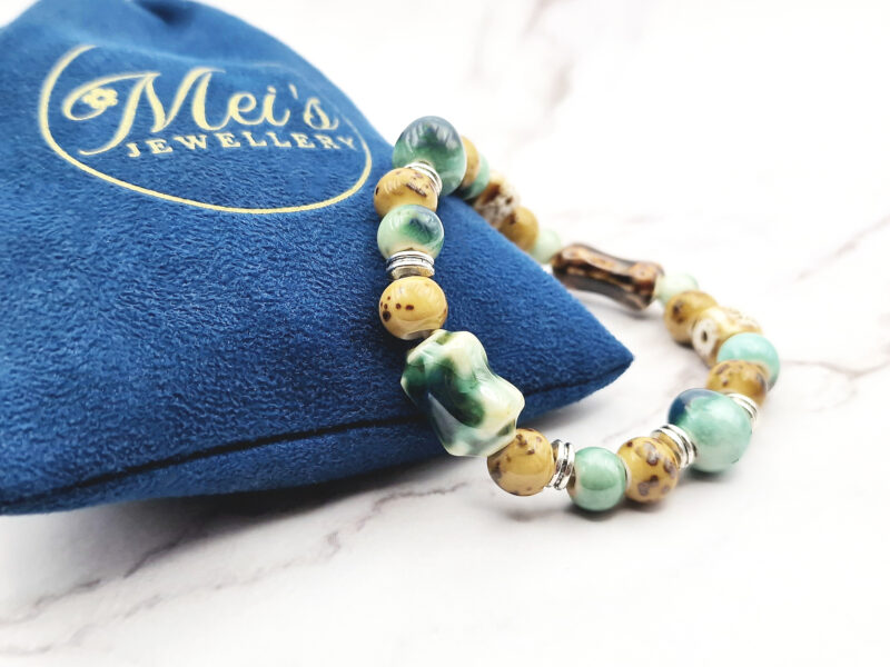 Wild Ceramic 5 Mei's Tibetan Wild Ceramic | armband | Keramiek Mei's Tibetan Wild Ceramic | armband | Keramiek - Afbeelding 5