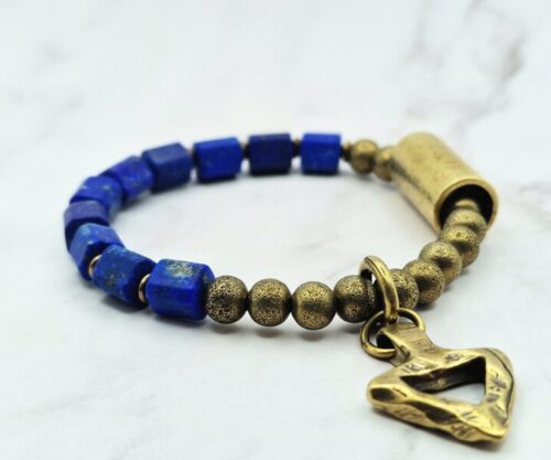 Mei's Tibetan Blue Way | armband | Edelsteen