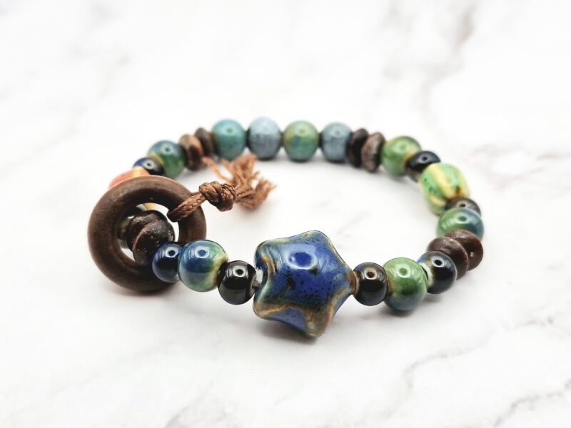 Ceramic Galaxy 1 Mei's Tibetan Ceramic Galaxy | armband | Keramiek Mei's Tibetan Ceramic Galaxy | armband | Keramiek