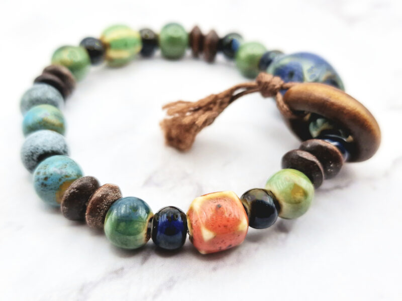 Ceramic Galaxy 4 Mei's Tibetan Ceramic Galaxy | armband | Keramiek Mei's Tibetan Ceramic Galaxy | armband | Keramiek - Afbeelding 5