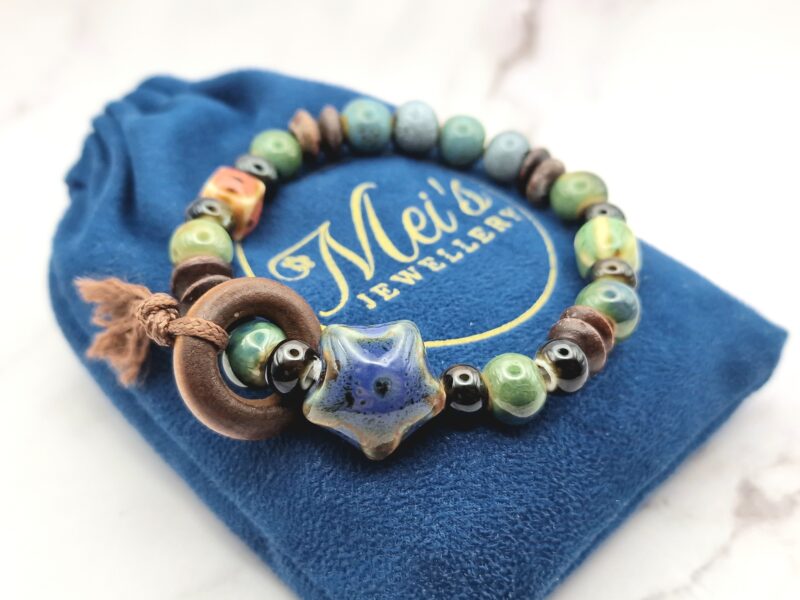Ceramic Galaxy 5 Mei's Tibetan Ceramic Galaxy | armband | Keramiek Mei's Tibetan Ceramic Galaxy | armband | Keramiek - Afbeelding 6