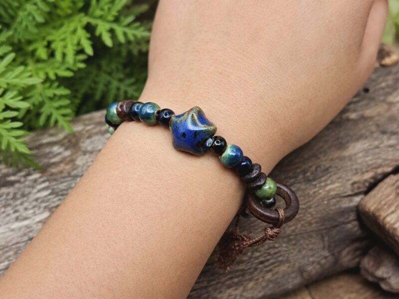 Ceramic Galaxy sierfoto Mei's Tibetan Ceramic Galaxy | armband | Keramiek Mei's Tibetan Ceramic Galaxy | armband | Keramiek - Afbeelding 2