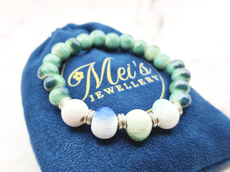 Mystic Ocean 6 Mei's Tibetan Mystic Ocean | armband | Keramiek Mei's Tibetan Mystic Ocean | armband | Keramiek - Afbeelding 7
