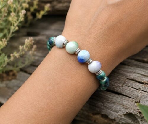 Mystic Ocean sierfoto Mei's Jewellery Alternative view of Mei's Tibetan Mystic Ocean | armband | Keramiek