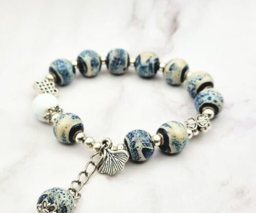 Mei's Tibetan Ocean Lotus | armband | Keramiek