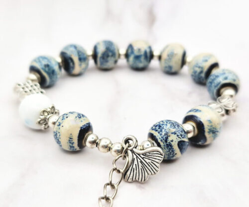 Ocean Lotus 2 Mei's Tibetan Ocean Lotus | armband | Keramiek Ocean Lotus 2