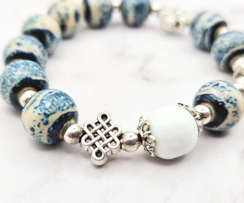 Ocean Lotus 3 Mei's Tibetan Ocean Lotus | armband | Keramiek Ocean Lotus 3
