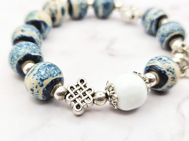 Ocean Lotus 3 Mei's Tibetan Ocean Lotus | armband | Keramiek Mei's Tibetan Ocean Lotus | armband | Keramiek - Afbeelding 4