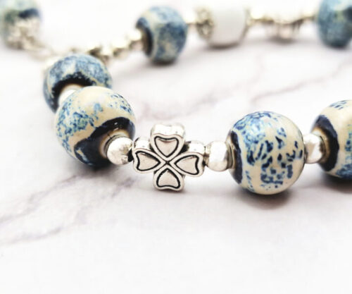 Ocean Lotus 4 Mei's Tibetan Ocean Lotus | armband | Keramiek Ocean Lotus 4