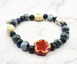River Bloom 1 Mei's Jewellery Mei's Tibetan River Bloom | armband | Keramiek