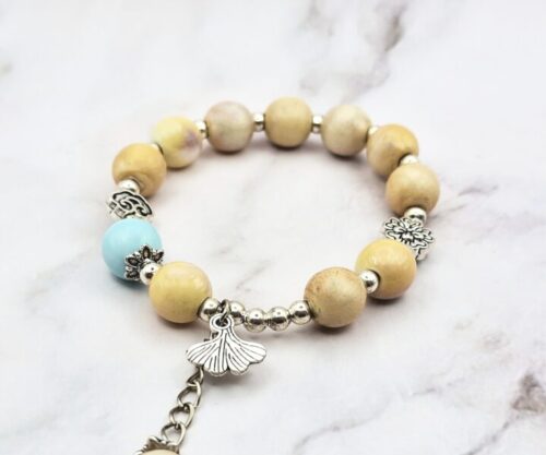 Mei's Tibetan Sandy Lotus | armband | Keramiek