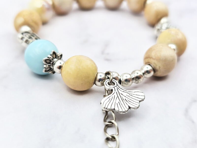 Sandy Lotus 2 Mei's Tibetan Sandy Lotus | armband | Keramiek Mei's Tibetan Sandy Lotus | armband | Keramiek - Afbeelding 3