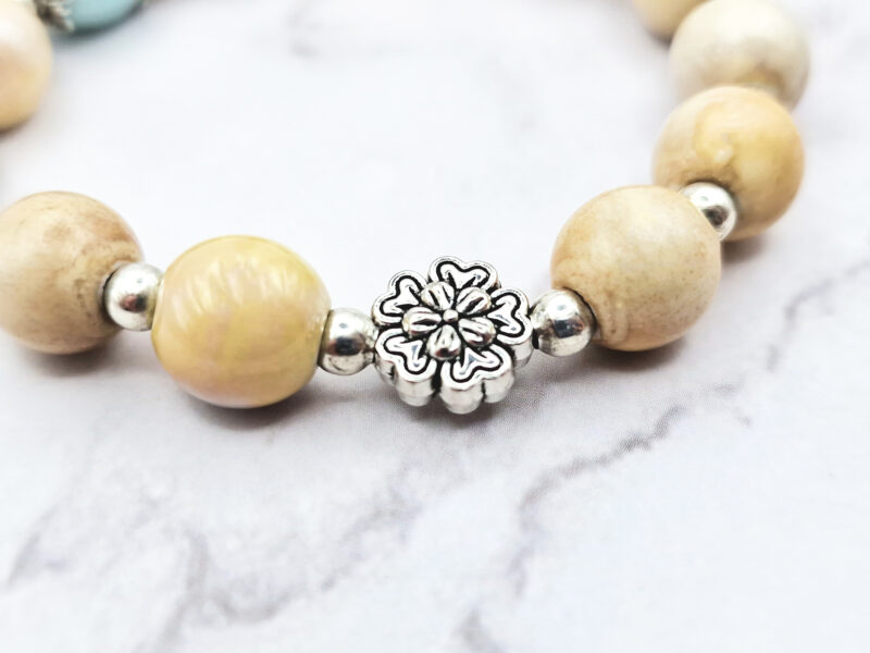Sandy Lotus 3 Mei's Tibetan Sandy Lotus | armband | Keramiek Mei's Tibetan Sandy Lotus | armband | Keramiek - Afbeelding 5