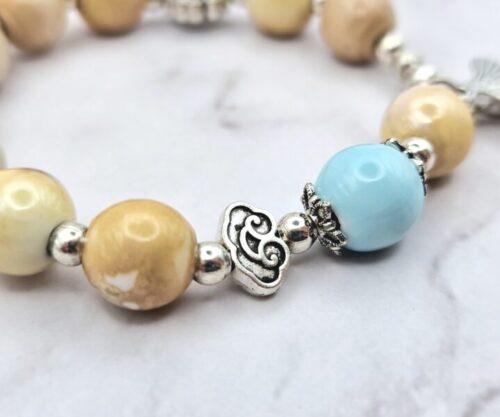 Sandy Lotus 4 Mei's Tibetan Sandy Lotus | armband | Keramiek Sandy Lotus 4