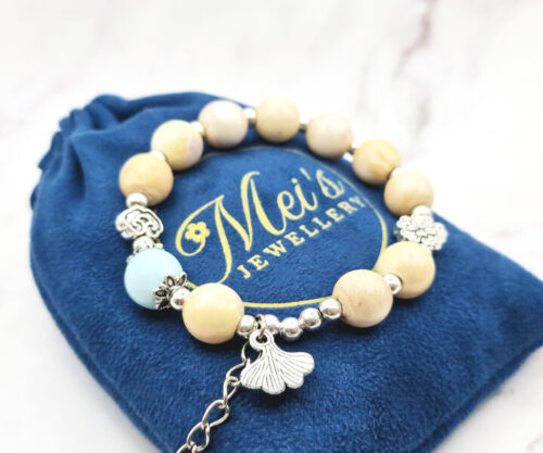 Sandy Lotus 5 Mei's Tibetan Sandy Lotus | armband | Keramiek Sandy Lotus 5