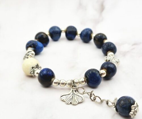 Mei's Tibetan Sky Lotus | armband | Keramiek