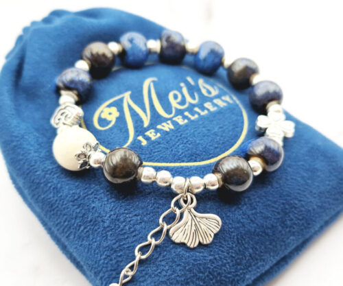 Sky Lotus 5 Mei's Tibetan Sky Lotus | armband | Keramiek Sky Lotus 5