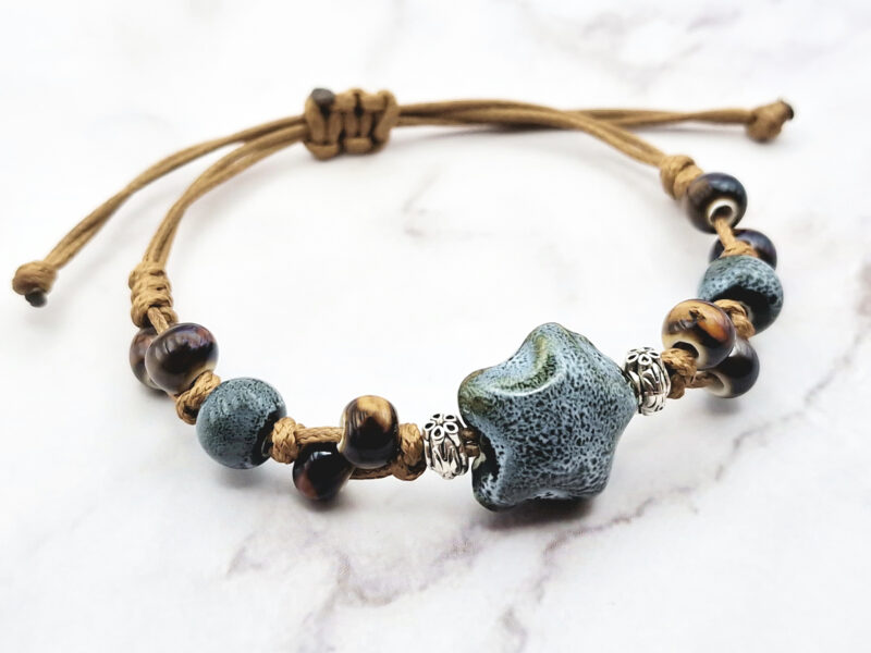 Stone Blossom 2 Mei's Tibetan Stone Blossom | armband | Keramiek Mei's Tibetan Stone Blossom | armband | Keramiek - Afbeelding 3