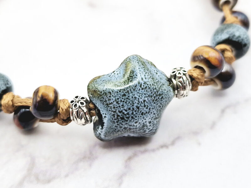 Stone Blossom 3 Mei's Tibetan Stone Blossom | armband | Keramiek Mei's Tibetan Stone Blossom | armband | Keramiek - Afbeelding 4