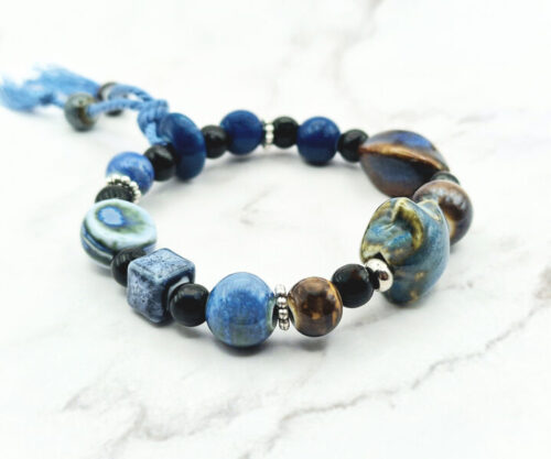 Celestial Night 3 Mei's Tibetan Celestial Night | armband | Keramiek Celestial Night 3
