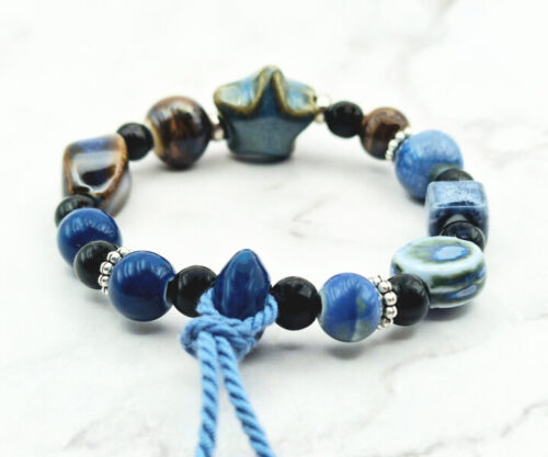 Celestial Night 6 Mei's Tibetan Celestial Night | armband | Keramiek Celestial Night 6
