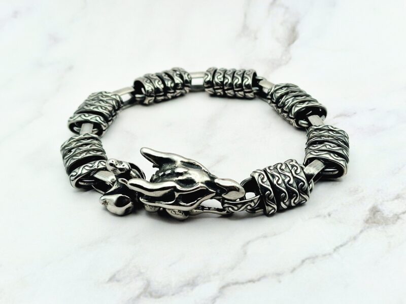 Ancient Dragon 1 Mei's Viking Ancient Dragon | armband | Stainless Steel Mei's Viking Ancient Dragon | armband | Stainless Steel