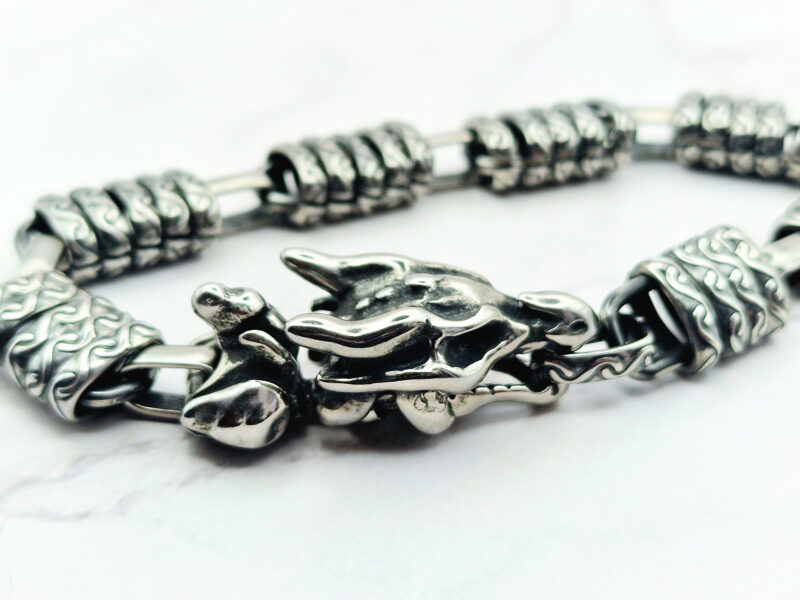 Ancient Dragon 4 Mei's Viking Ancient Dragon | armband | Stainless Steel Mei's Viking Ancient Dragon | armband | Stainless Steel - Afbeelding 4