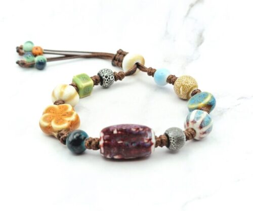 Mei's Tibetan Autumn Bloom | armband | Keramiek